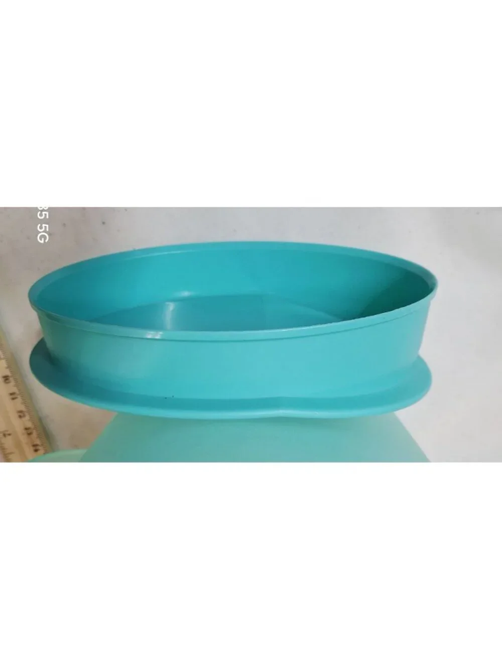 Frosted Aqua Plastic Pitcher Matte Finish with Lid and Handle - 8.5